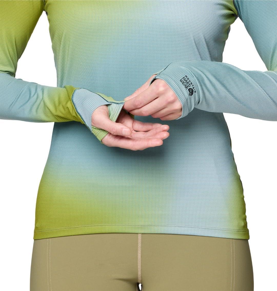 imageMountain Hardwear Womens Butter Up Long SleeveBlue Sage Multi Ombre Print