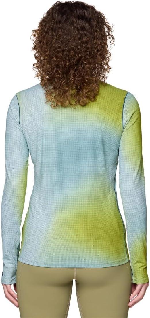 imageMountain Hardwear Womens Butter Up Long SleeveBlue Sage Multi Ombre Print