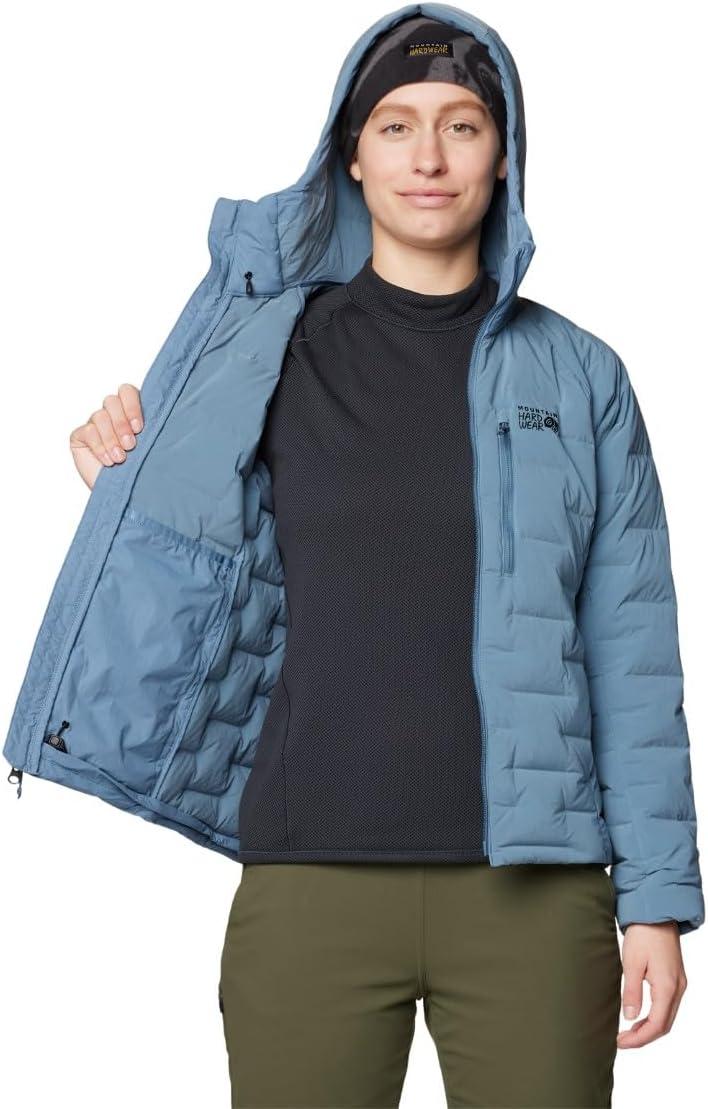 imageMountain Hardwear Womens StretchDown Hoody for Hiking Backpacking Camping and Everyday Wear Insulated and DurableAdriatic Blue Heather