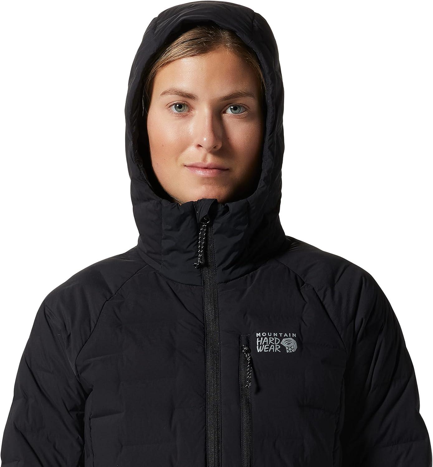 imageMountain Hardwear Womens StretchDown Hoody for Hiking Backpacking Camping and Everyday Wear Insulated and DurableBlack New 2024