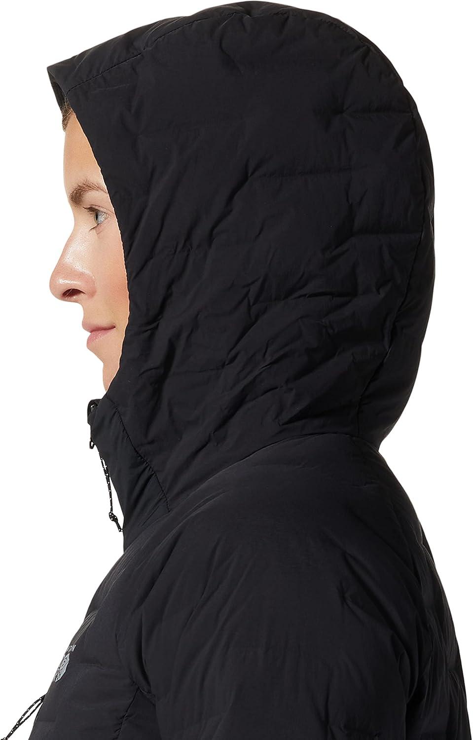 imageMountain Hardwear Womens StretchDown Hoody for Hiking Backpacking Camping and Everyday Wear Insulated and DurableBlack New 2024