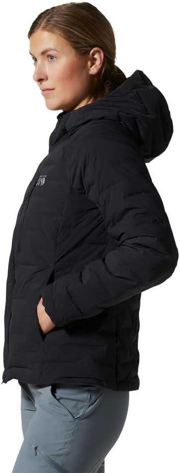 imageMountain Hardwear Womens StretchDown Hoody for Hiking Backpacking Camping and Everyday Wear Insulated and DurableBlack
