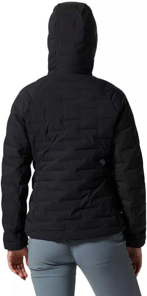 imageMountain Hardwear Womens StretchDown Hoody for Hiking Backpacking Camping and Everyday Wear Insulated and DurableBlack