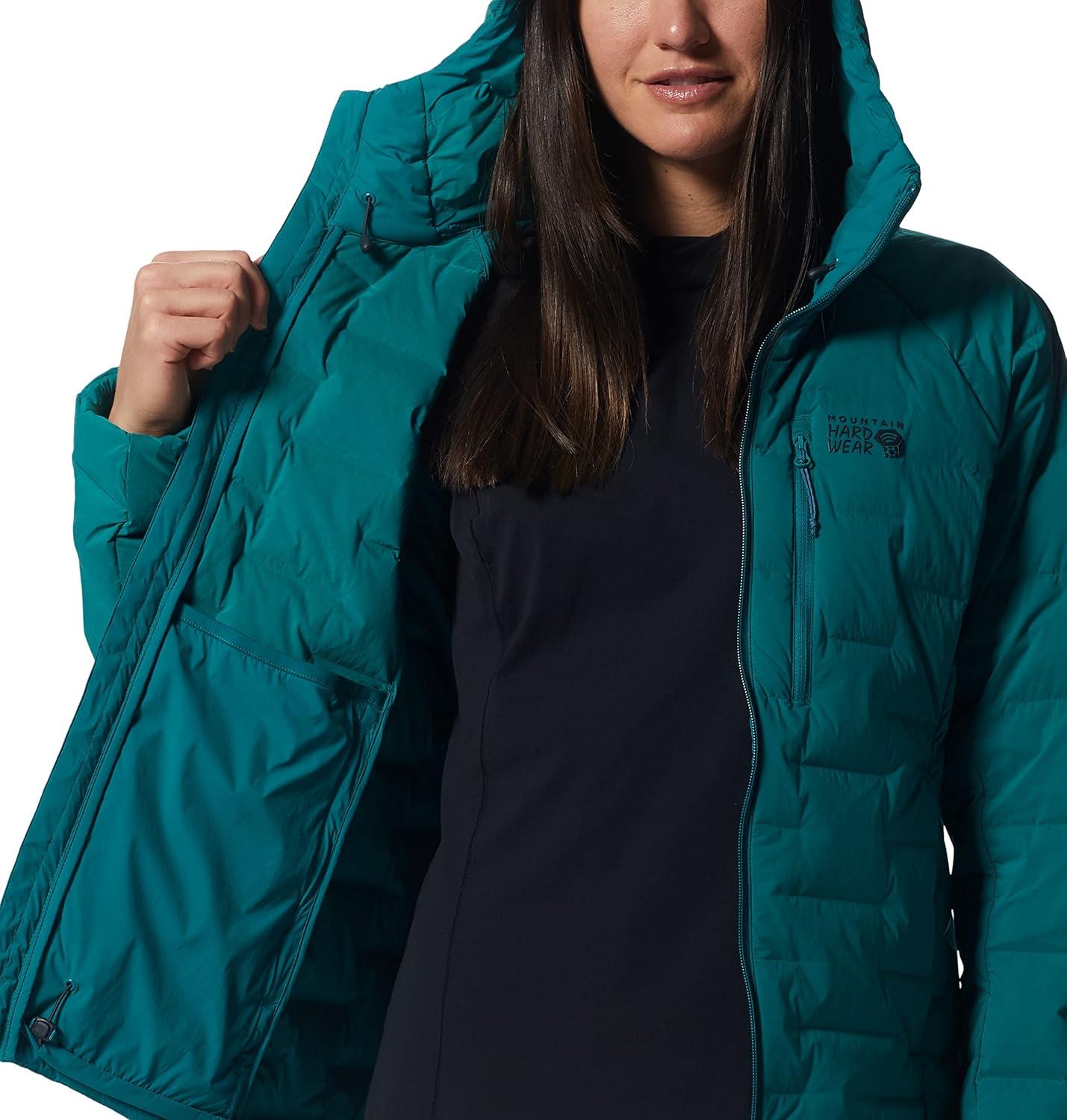 imageMountain Hardwear Womens StretchDown Hoody for Hiking Backpacking Camping and Everyday Wear Insulated and DurableBotanic