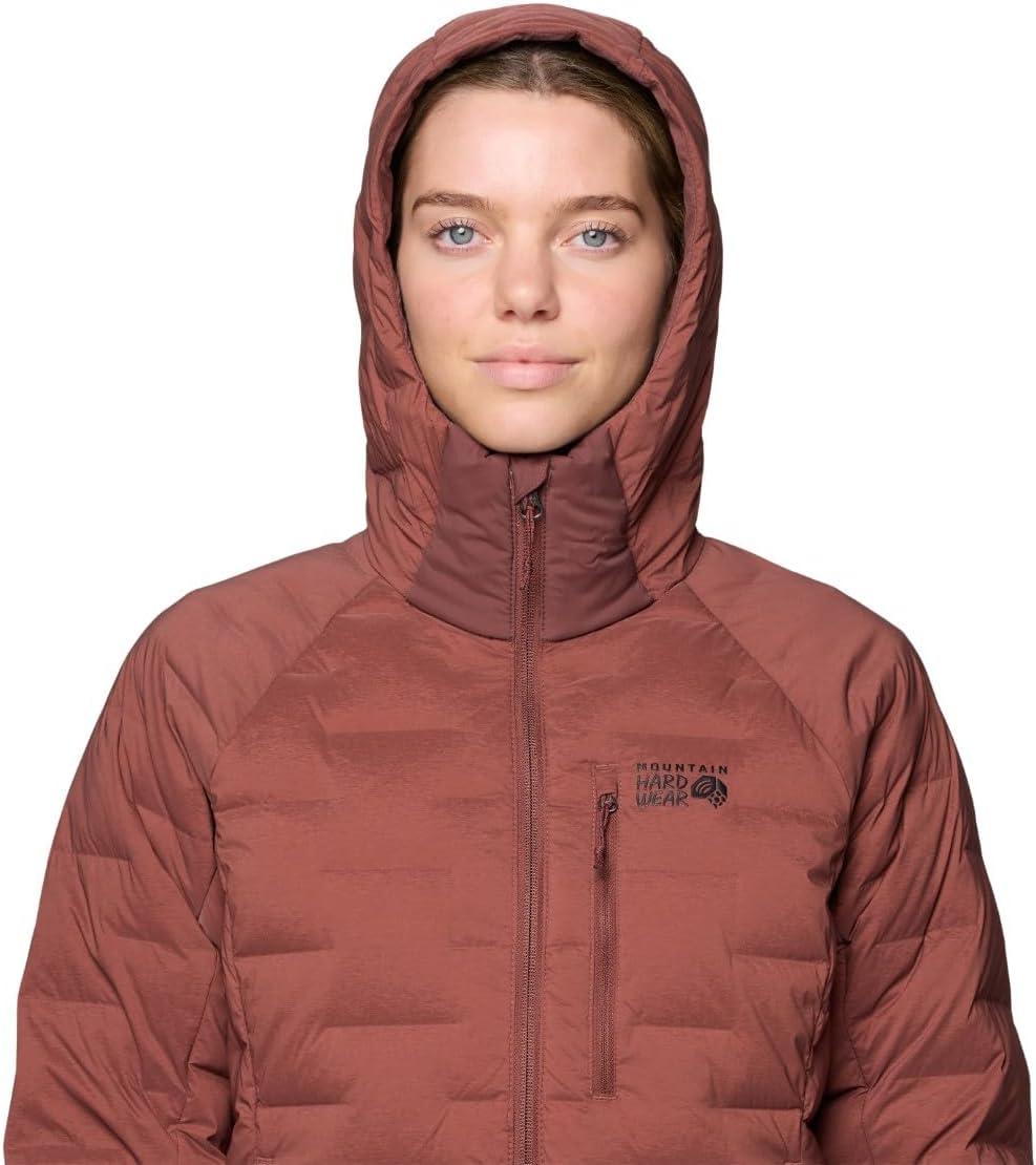 imageMountain Hardwear Womens StretchDown Hoody for Hiking Backpacking Camping and Everyday Wear Insulated and DurableBourbon Brown