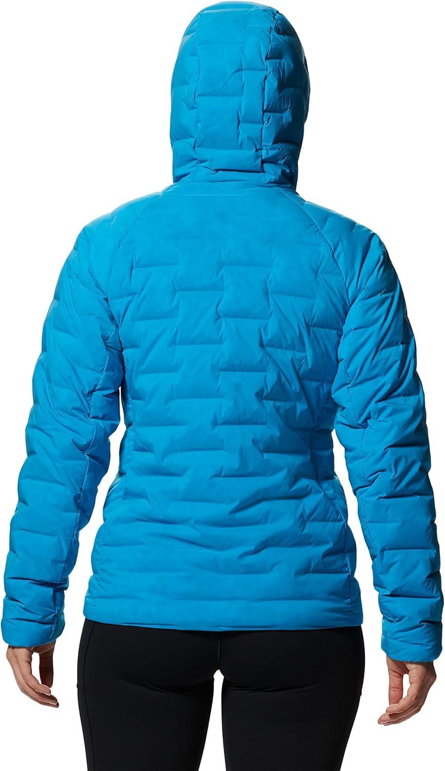 imageMountain Hardwear Womens StretchDown Hoody for Hiking Backpacking Camping and Everyday Wear Insulated and DurableElectric Sky