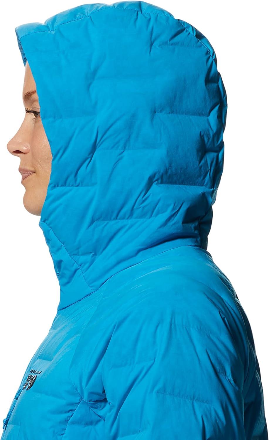 imageMountain Hardwear Womens StretchDown Hoody for Hiking Backpacking Camping and Everyday Wear Insulated and DurableElectric Sky