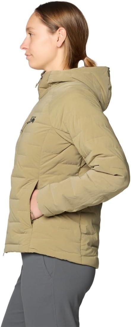 imageMountain Hardwear Womens StretchDown Hoody for Hiking Backpacking Camping and Everyday Wear Insulated and DurableLandslide Heather