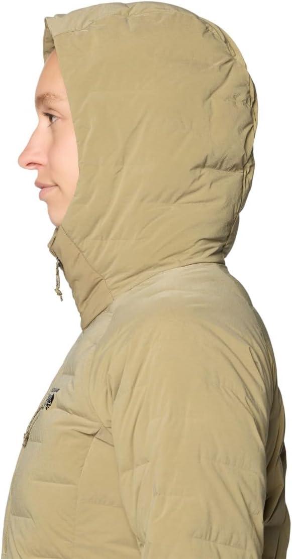 imageMountain Hardwear Womens StretchDown Hoody for Hiking Backpacking Camping and Everyday Wear Insulated and DurableLandslide Heather