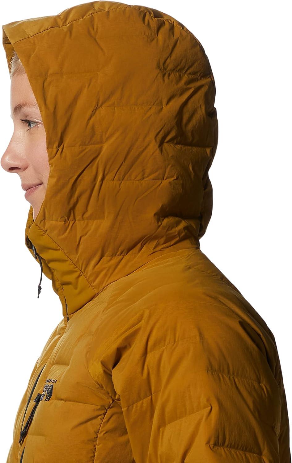 imageMountain Hardwear Womens StretchDown Hoody for Hiking Backpacking Camping and Everyday Wear Insulated and DurableOlive Gold