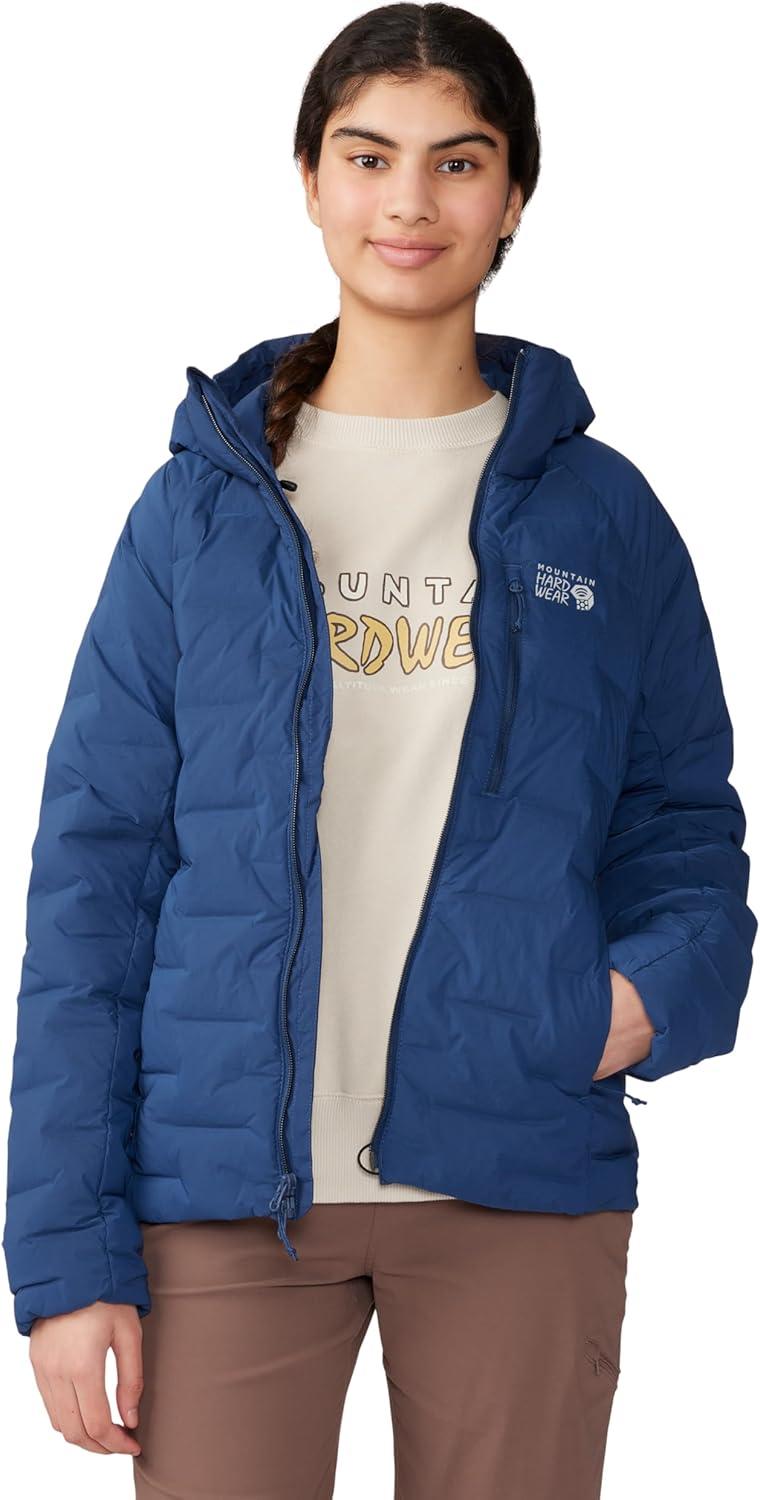 imageMountain Hardwear Womens StretchDown Hoody for Hiking Backpacking Camping and Everyday Wear Insulated and DurableOuter Dark New 2024