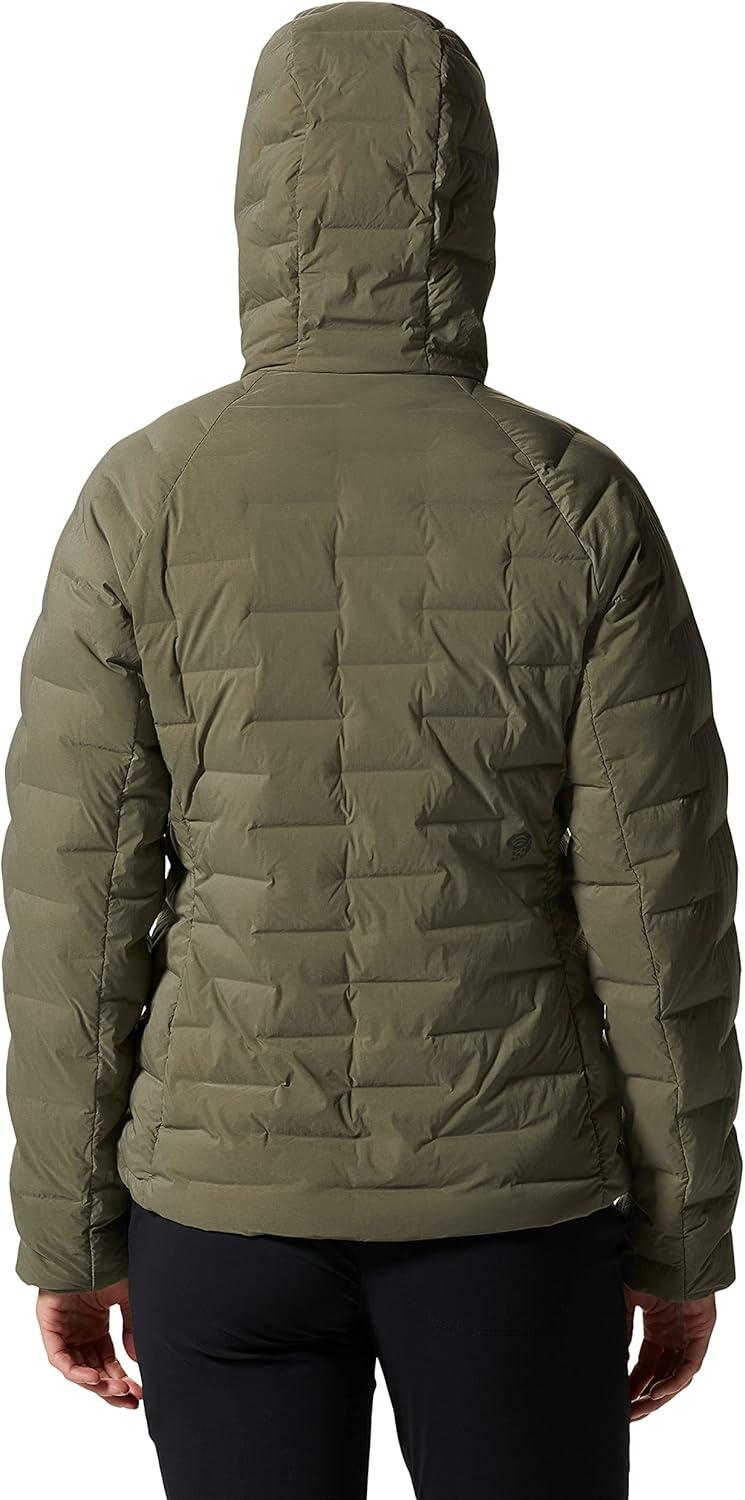 imageMountain Hardwear Womens StretchDown Hoody for Hiking Backpacking Camping and Everyday Wear Insulated and DurableStone Green