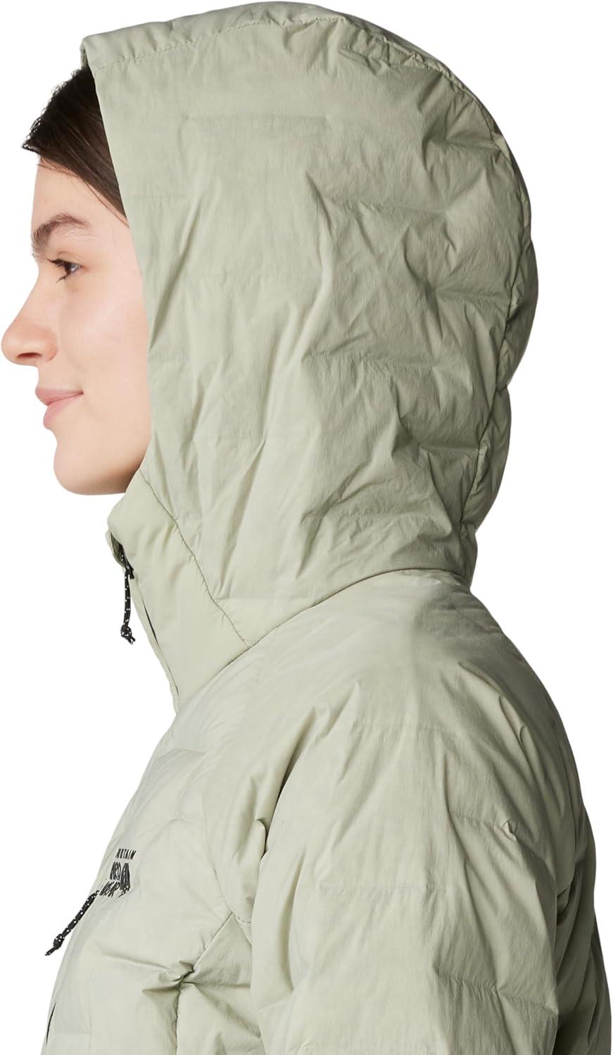 imageMountain Hardwear Womens StretchDown Hoody for Hiking Backpacking Camping and Everyday Wear Insulated and DurableWhite Sage New 2024