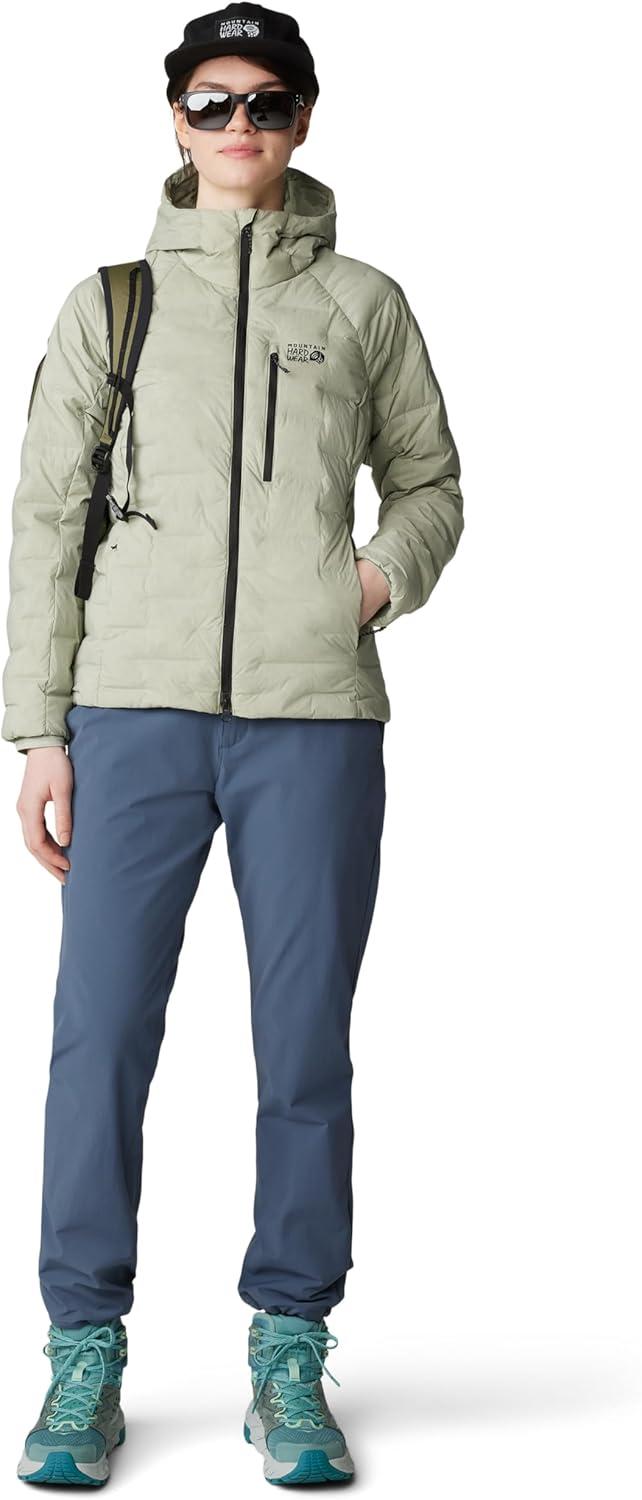 imageMountain Hardwear Womens StretchDown Hoody for Hiking Backpacking Camping and Everyday Wear Insulated and DurableWhite Sage New 2024