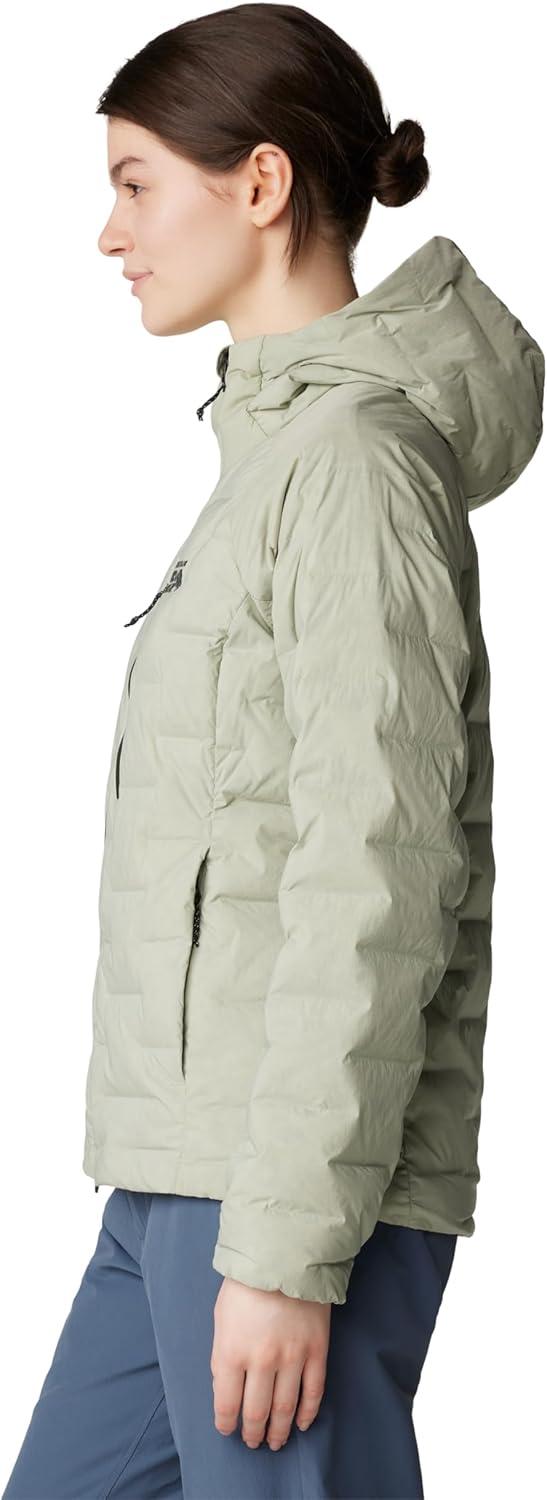imageMountain Hardwear Womens StretchDown Hoody for Hiking Backpacking Camping and Everyday Wear Insulated and DurableWhite Sage New 2024