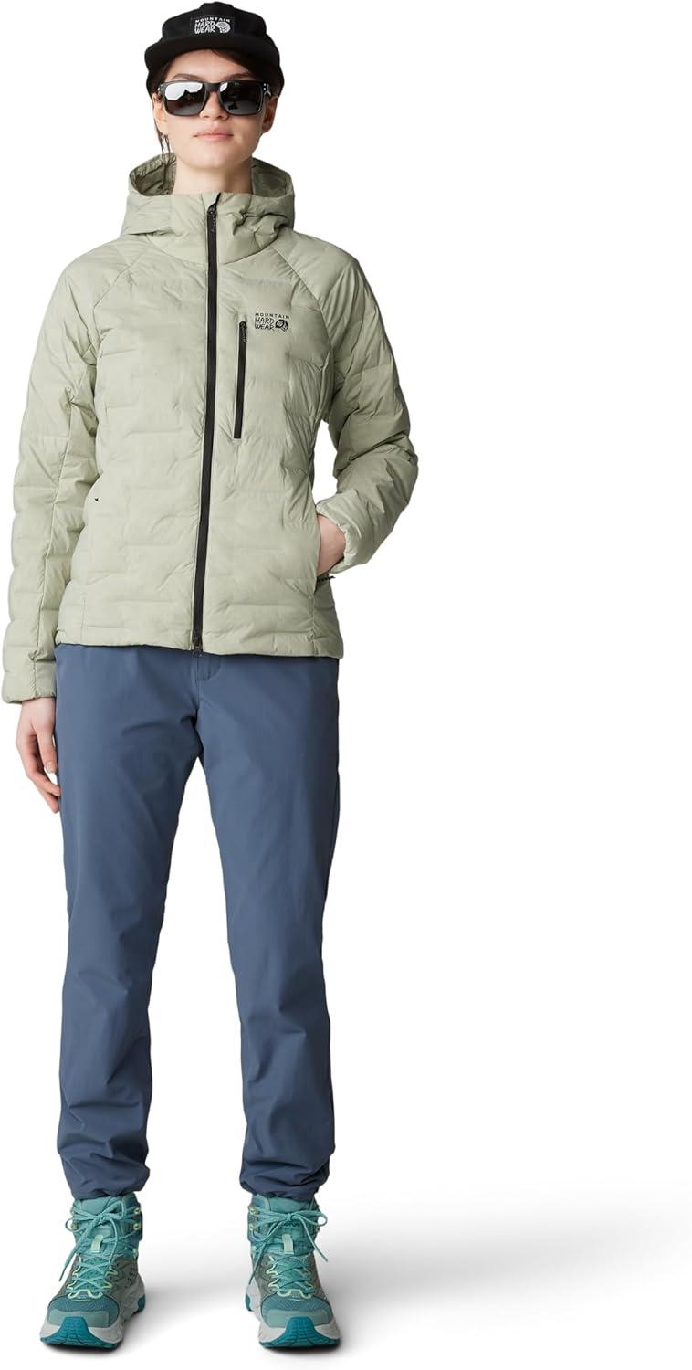 imageMountain Hardwear Womens StretchDown Hoody for Hiking Backpacking Camping and Everyday Wear Insulated and DurableWhite Sage New 2024