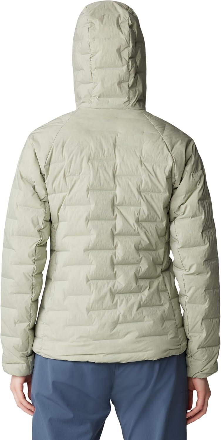imageMountain Hardwear Womens StretchDown Hoody for Hiking Backpacking Camping and Everyday Wear Insulated and DurableWhite Sage New 2024