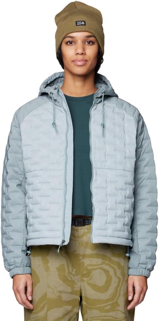 imageMountain Hardwear Womens StretchDown Light Full Zip HoodyIce Shadow Blue Sage