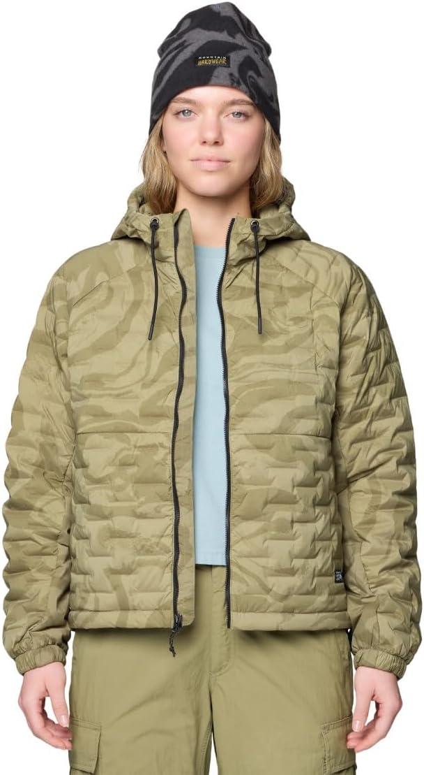 imageMountain Hardwear Womens StretchDown Light Full Zip HoodyLandslide Rockstrata