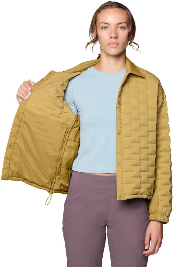 imageMountain Hardwear Womens StretchDown Light Snap JacketGrassland