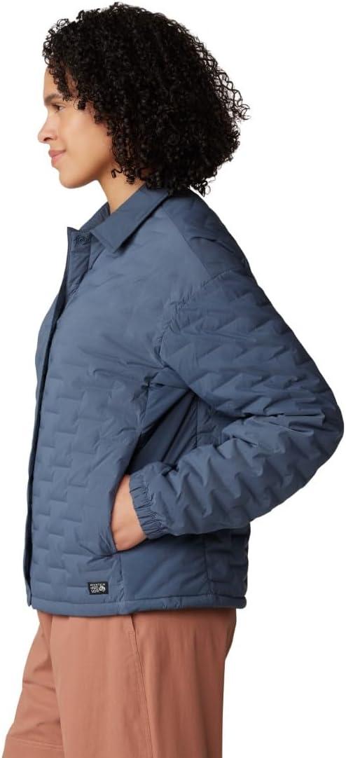 imageMountain Hardwear Womens StretchDown Light Snap JacketMoon Blue