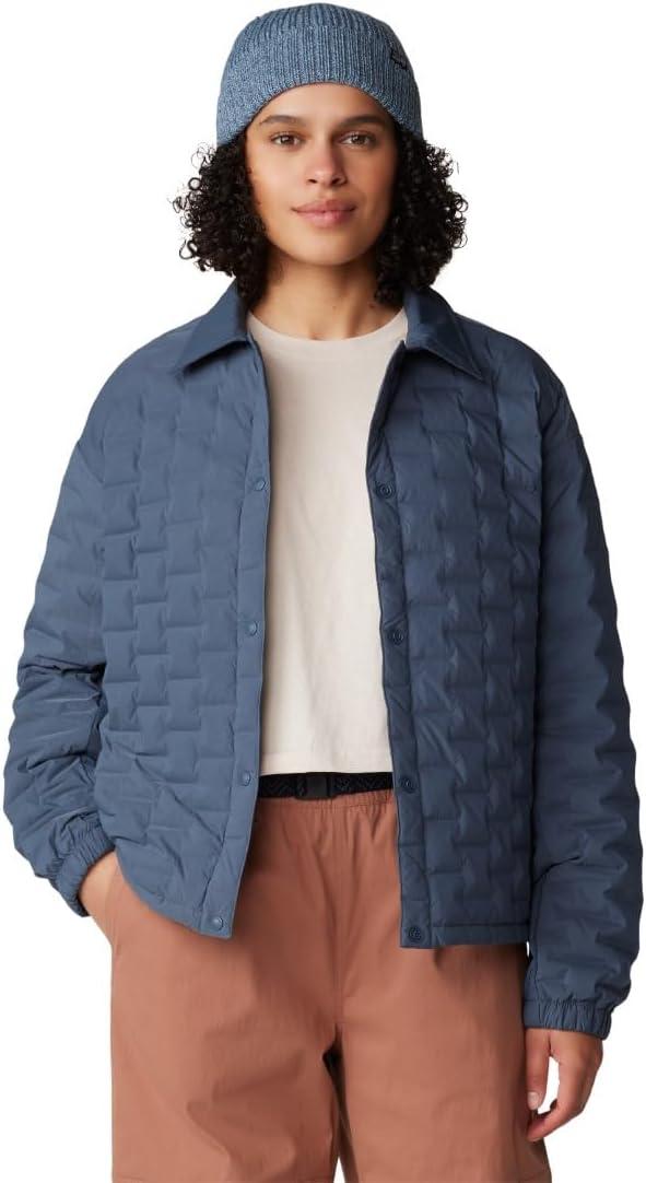 imageMountain Hardwear Womens StretchDown Light Snap JacketMoon Blue