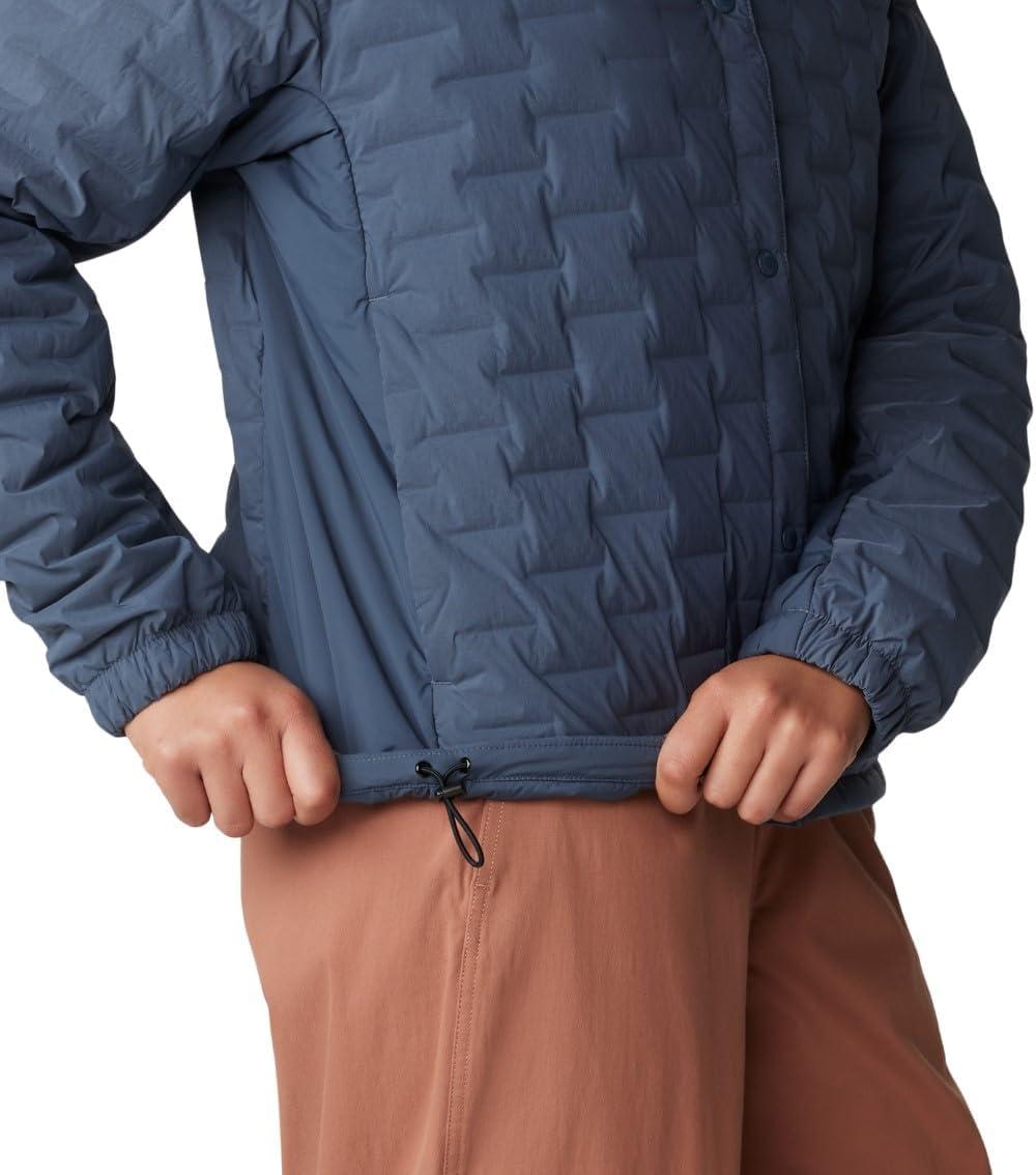 imageMountain Hardwear Womens StretchDown Light Snap JacketMoon Blue