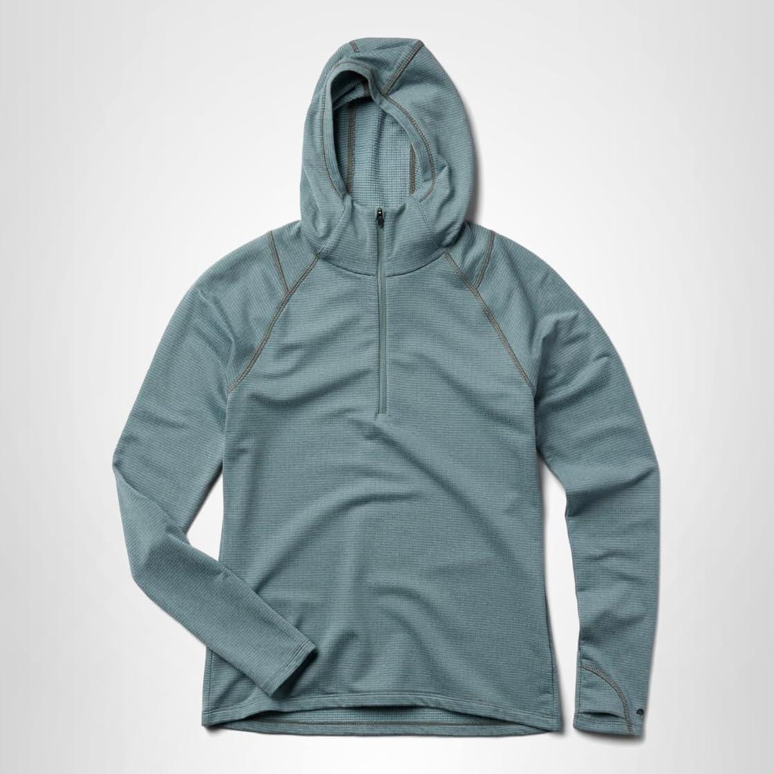 imageMountain Hardwear womens Crater Lake Heavyweight Half Zip HoodyBlue Sage Ice Shadow