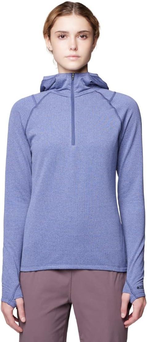 imageMountain Hardwear womens Crater Lake Heavyweight Half Zip HoodyLapis Dusk Avid
