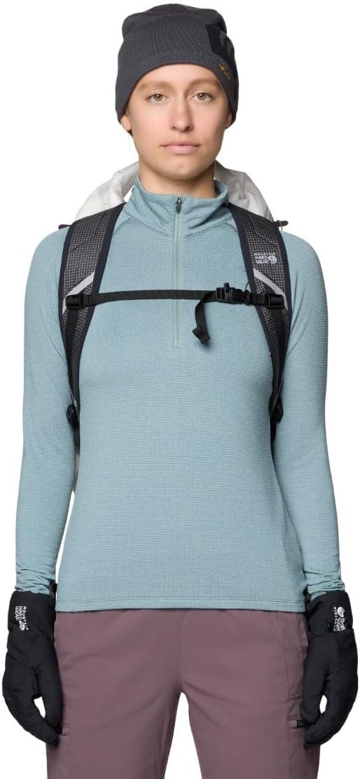 imageMountain Hardwear womens Crater Lake Heavyweight Half ZipBlue Sage Ice Shadow