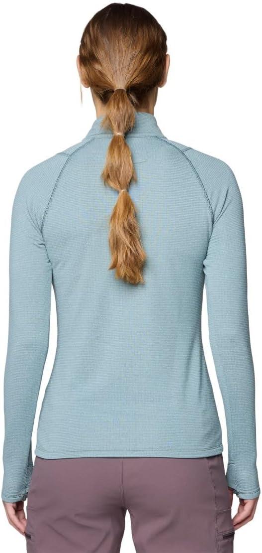 imageMountain Hardwear womens Crater Lake Heavyweight Half ZipBlue Sage Ice Shadow