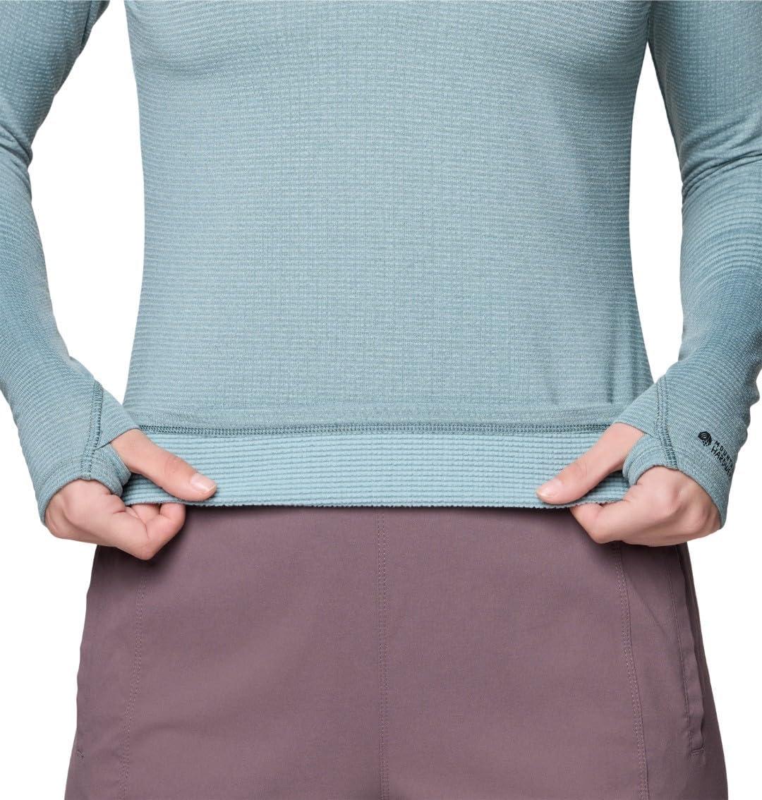imageMountain Hardwear womens Crater Lake Heavyweight Half ZipBlue Sage Ice Shadow