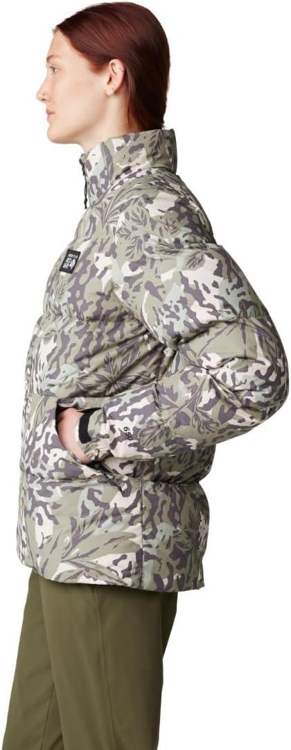 imageMountain Hardwear womens Nevadan Down JacketMantis Green Forests Floor Print New 2024
