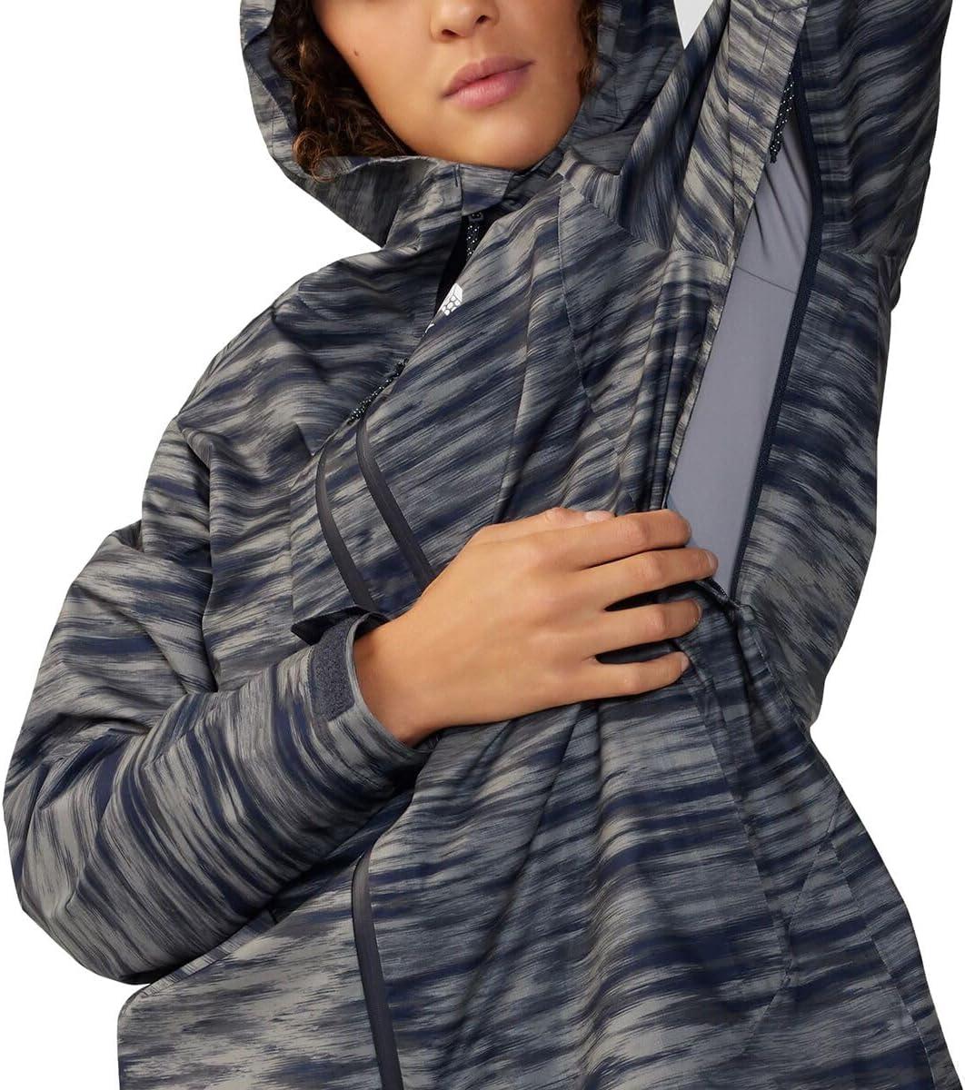 imageMountain Hardwear womens Stretch Ozonic JacketDark Zinc Frequency Print