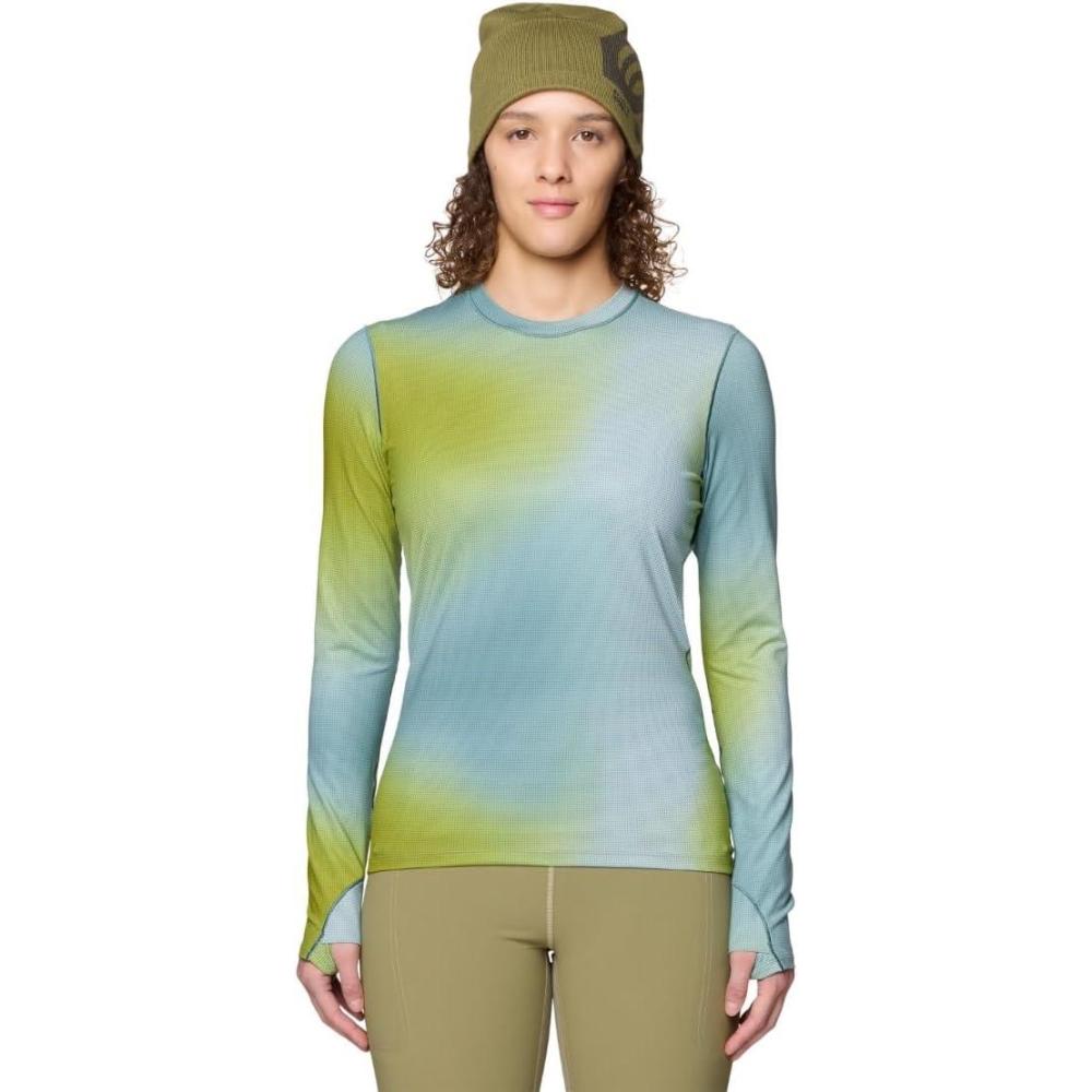 imageMountain Hardwear Womens Butter Up Long SleeveBlue Sage Multi Ombre Print
