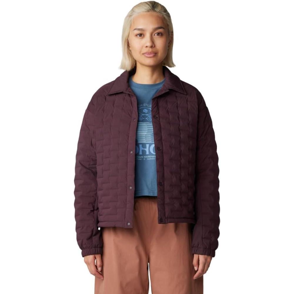 imageMountain Hardwear Womens StretchDown Light Snap JacketBlackberry