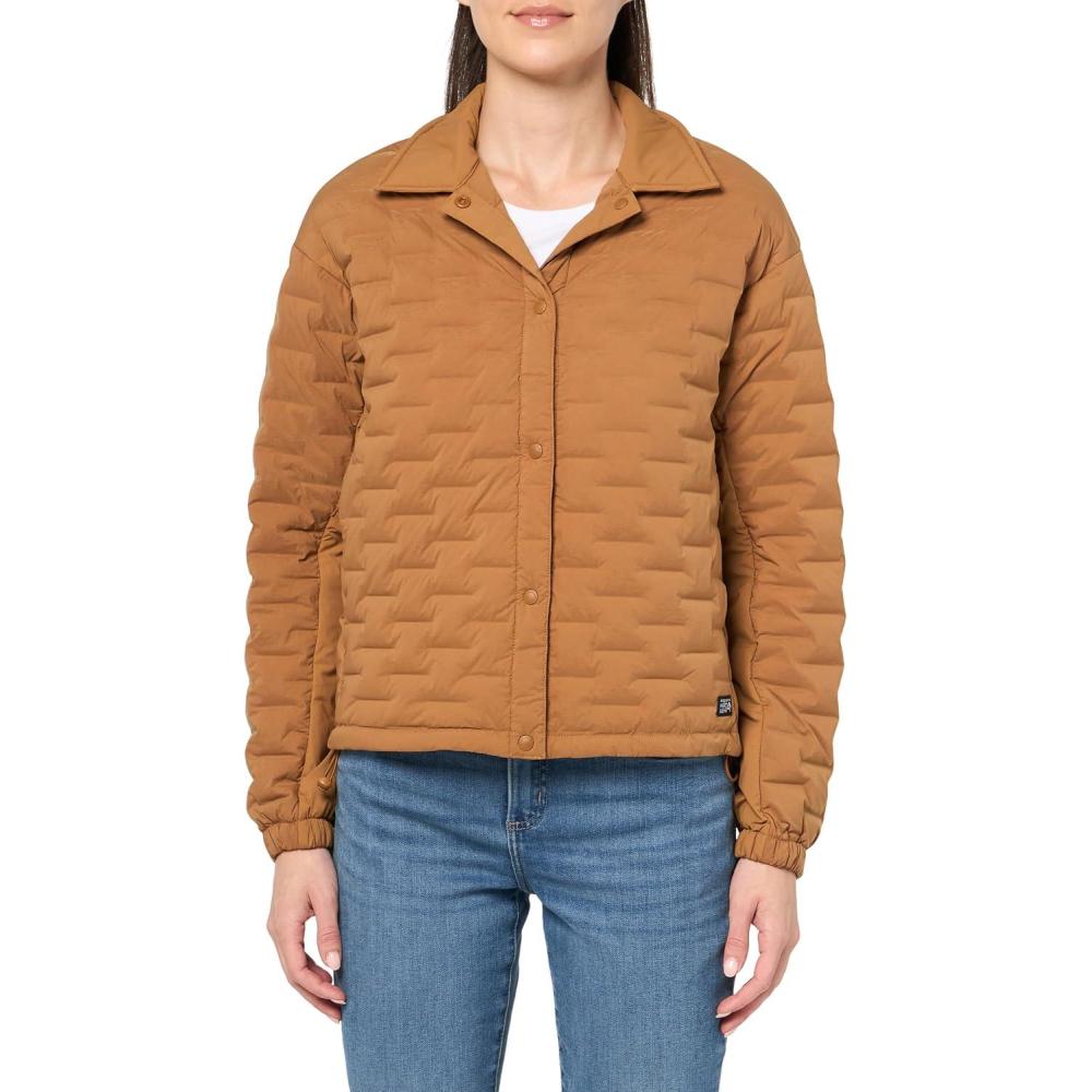 imageMountain Hardwear Womens StretchDown Light Snap JacketCopper Clay