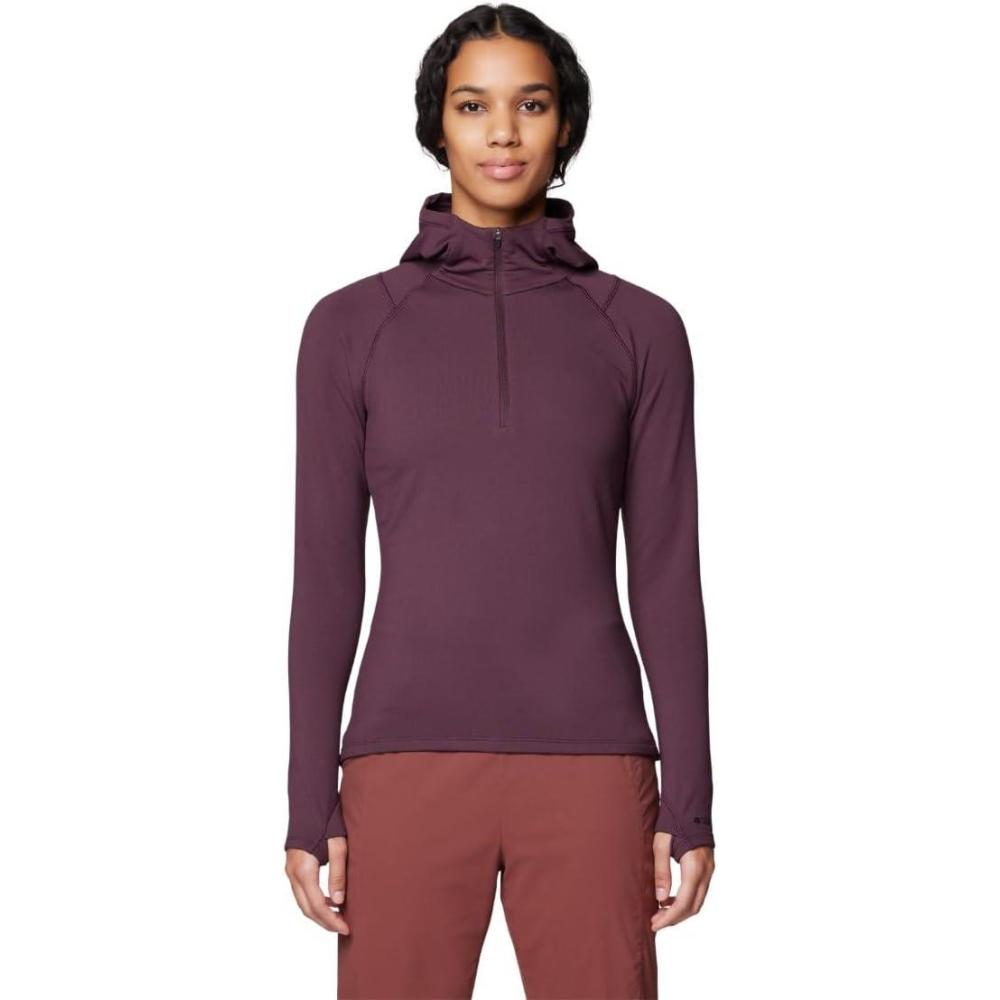 imageMountain Hardwear womens Crater Lake Heavyweight Half Zip HoodyBlackberry
