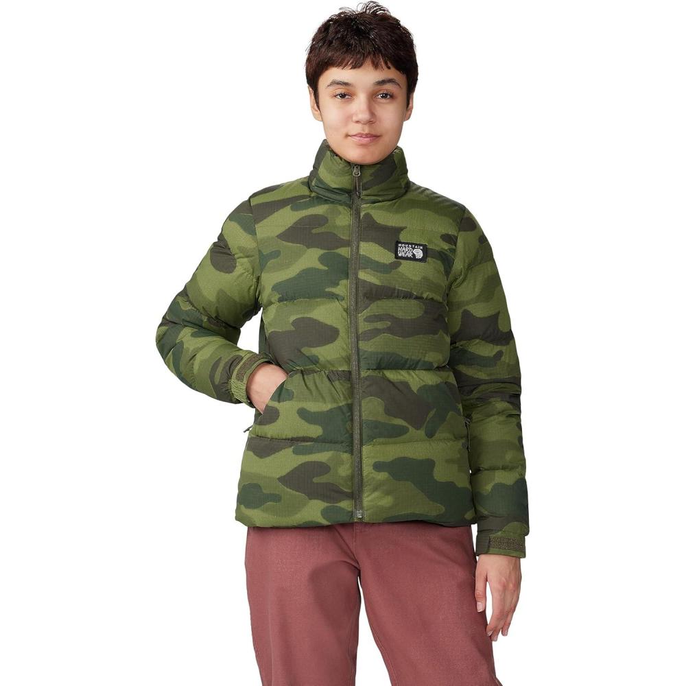 imageMountain Hardwear womens Nevadan Down JacketDark Pine Camo Print