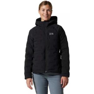 Mountain Hardwear Women’s StretchDown Hoody for Hiking, Backpacking, Camping, and Everyday Wear | Insulated and Durable(Black)