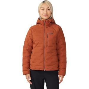 Mountain Hardwear Women’s StretchDown Hoody for Hiking, Backpacking, Camping, and Everyday Wear | Insulated and Durable(Iron Oxide)
