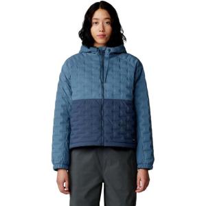 Mountain Hardwear Women’s StretchDown Light Full Zip Hoody(Adriatic Blue  Moon Blue)