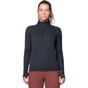 Mountain Hardwear womens Crater Lake Heavyweight Half Zip(Black)