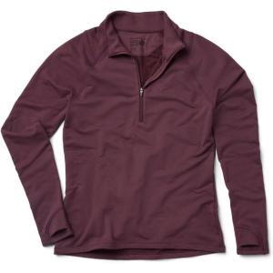 Mountain Hardwear womens Crater Lake Heavyweight Half Zip(Blackberry)