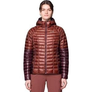 Mountain Hardwear womens Ghost Whisperer Hoody(Bourbon Brown/Blackberry)