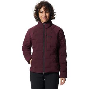 Mountain Hardwear womens Stretchdown High-hip Jacket(Cocoa Red)