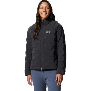 Mountain Hardwear womens Stretchdown High-hip Jacket(Dark Storm Heather)