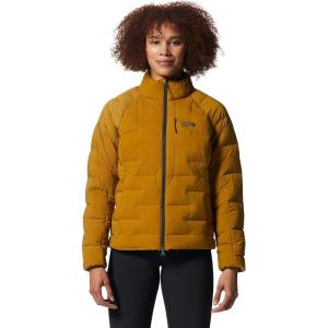 Mountain Hardwear womens Stretchdown High-hip Jacket(Olive Gold)