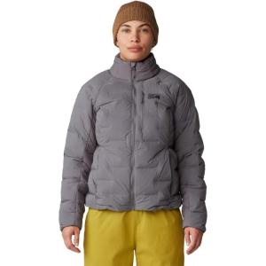 Mountain Hardwear womens Stretchdown High-hip Jacket(Sediment – New 2024)