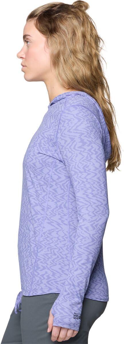imageMountain Hardwear Womens Crater Lake Long Sleeve Hoody for Hiking Camping Backpacking and Casual WearAvid Peaks Print
